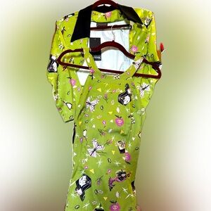 NWT XL Pinup Couture Carol Top w Matching Bolero Witch Print